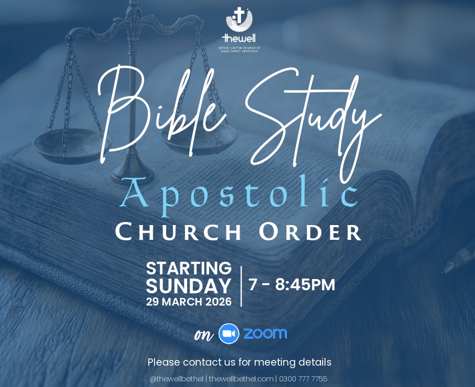 Bible Study - Apostolic Church Order Series